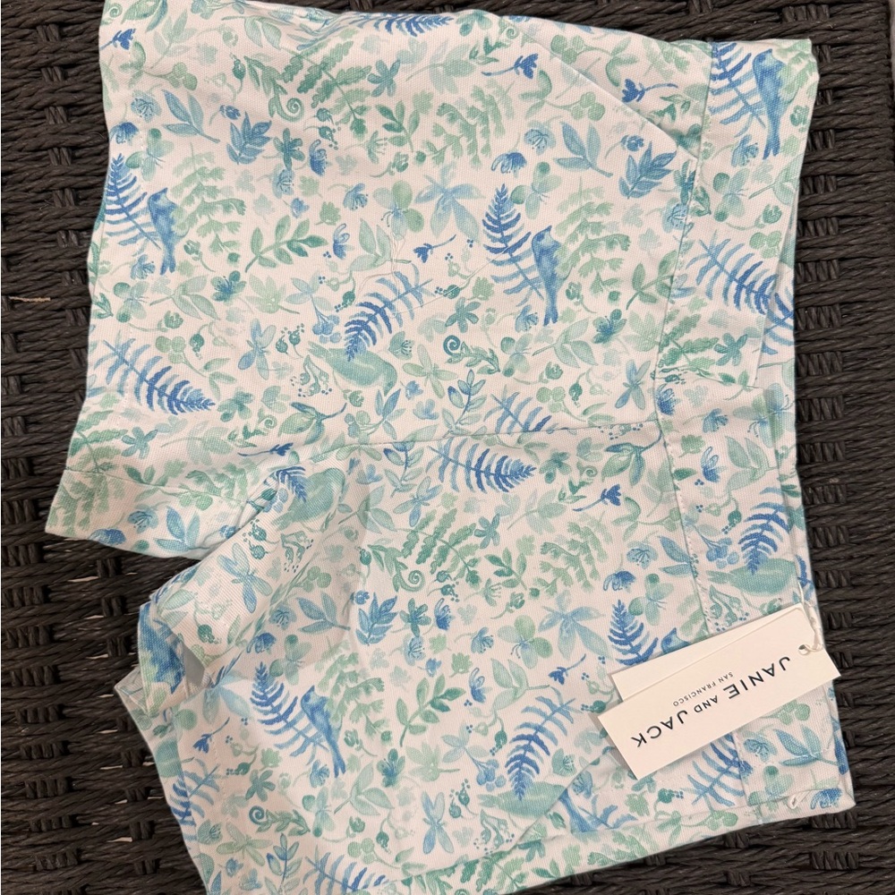 Janie and Jack Blue and Green Patterned Kids Shorts